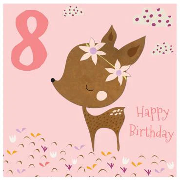 8th Birthday Deer Card image 0