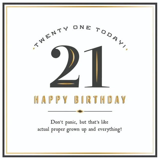 21 Today Happy Birthday Don't Panic image 0