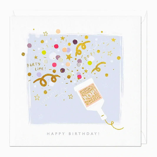 Party Popper Birthday Card image 0