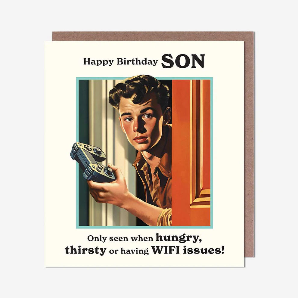 Games Console Son Birthday Card