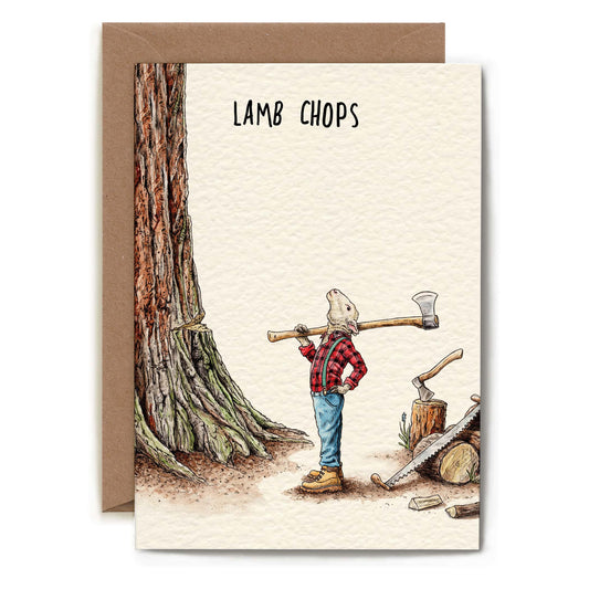 Lamb Chops funny card