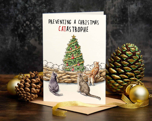 Catastrophe Funny Christmas Card