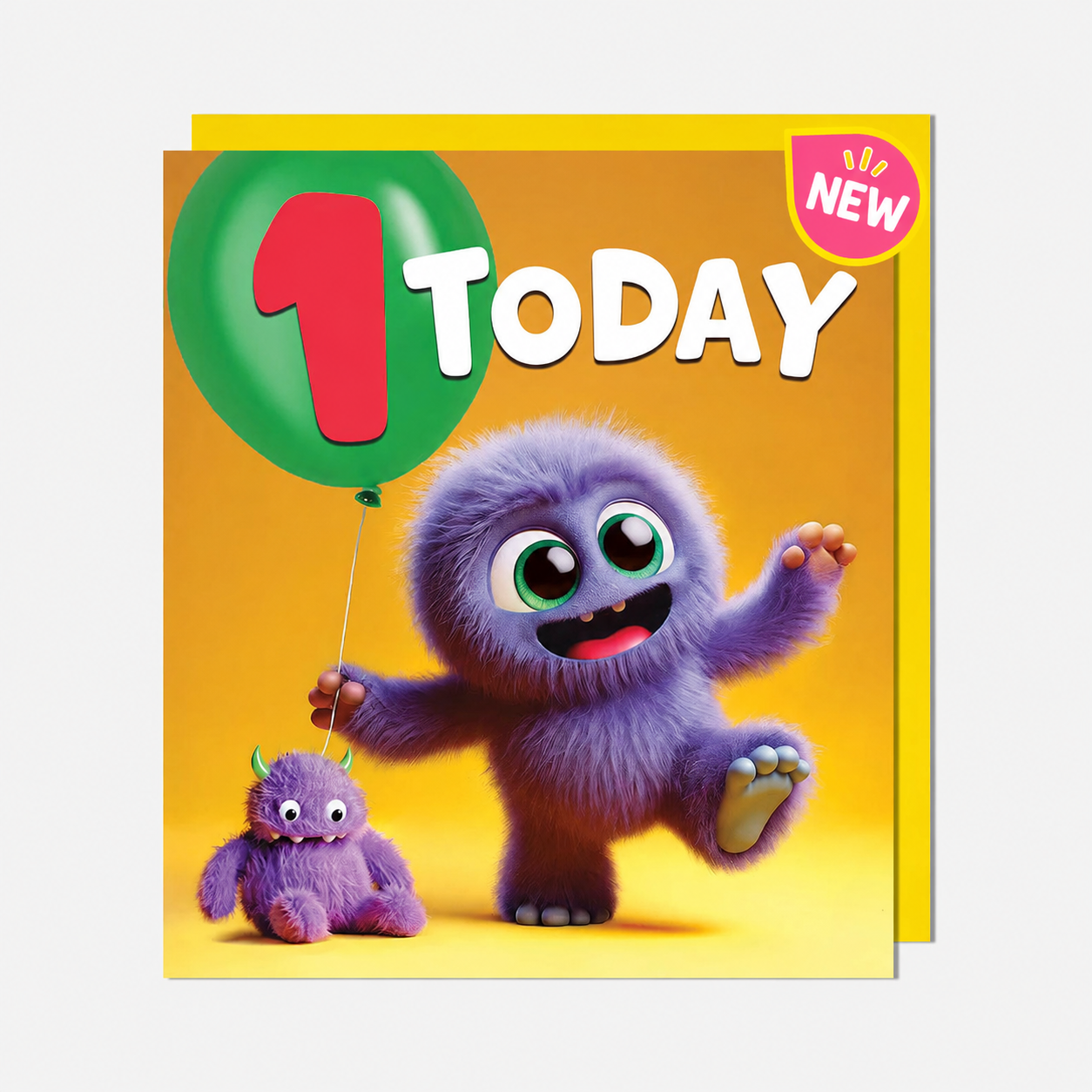 1st Birthday Furocious Friends Card