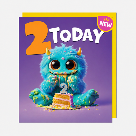 2nd Birthday Furocious Friends Card
