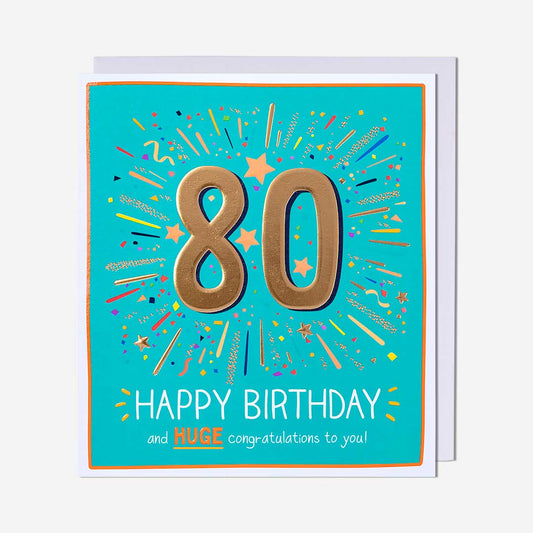80th Birthday Card