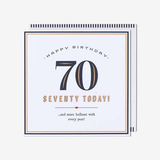 Seventy Today! More Brilliant 70th Birthday Card