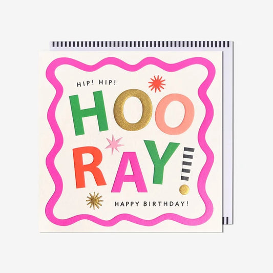 Hip Hip Hooray Birthday Card