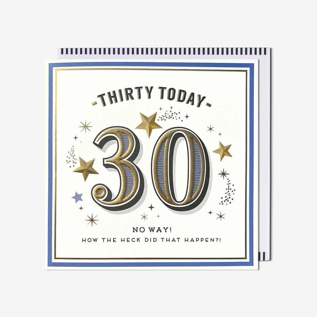 30 Today How The Heck Did That Happen?! 30th Birthday Card