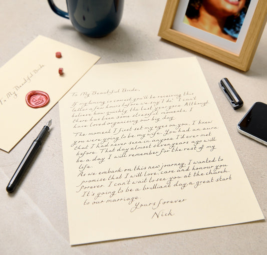 Handwritten Letter Cream Wove