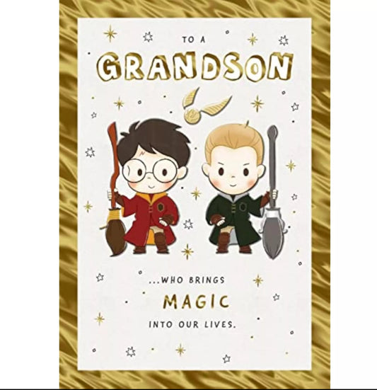 Hallmark Harry Potter Grandson Birthday Card