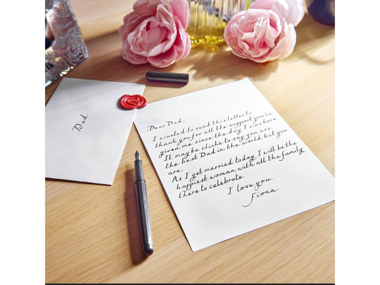 Handwritten Letter White Wove with wax seal