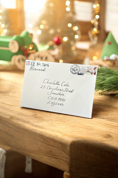 Unique Handwritten Santa Letter with Red Wax Seal