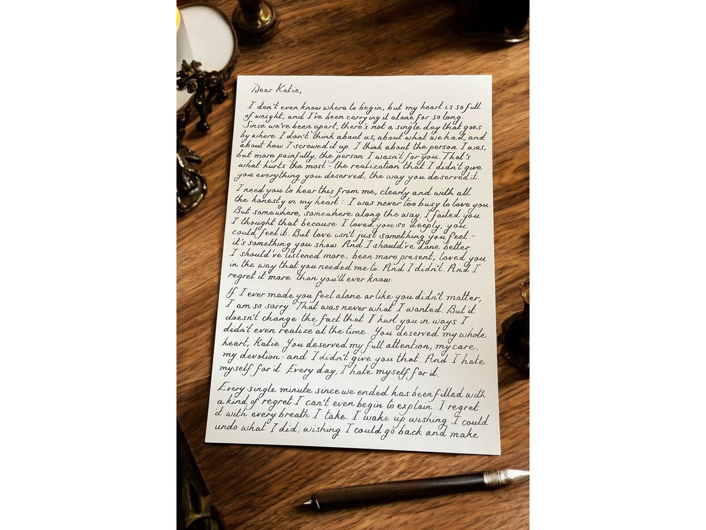 Handwritten Scroll With Wax Seal