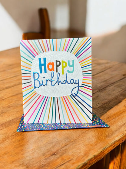 Happy Birthday Bright Greeting Card