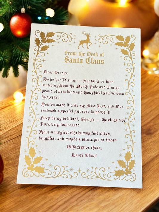 Luxury Handwritten Letter from Santa