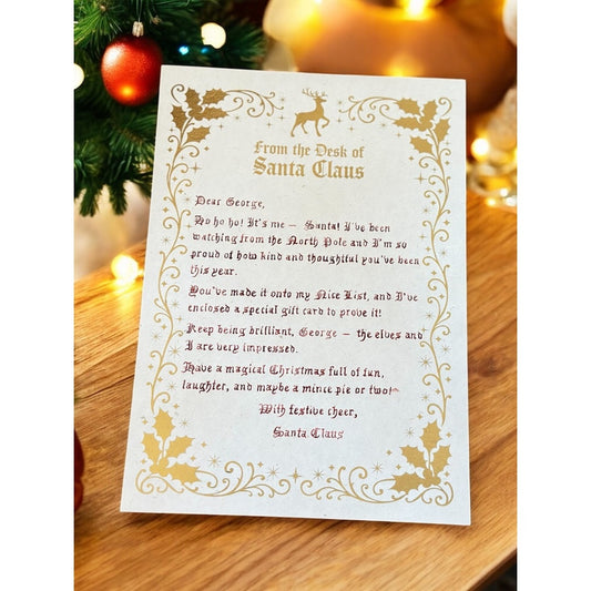 Luxury Handwritten Letter from Santa