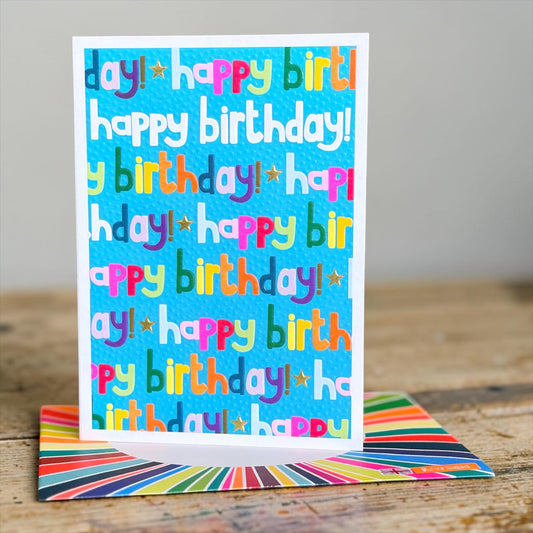 Colourful Happy Birthday on repeat