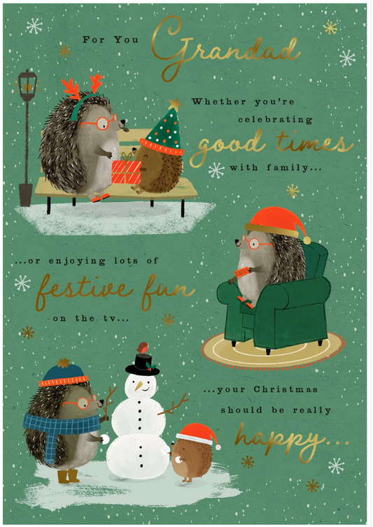 Festive Fun Grandad Christmas Card