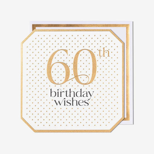 60th Birthday Wishes Card