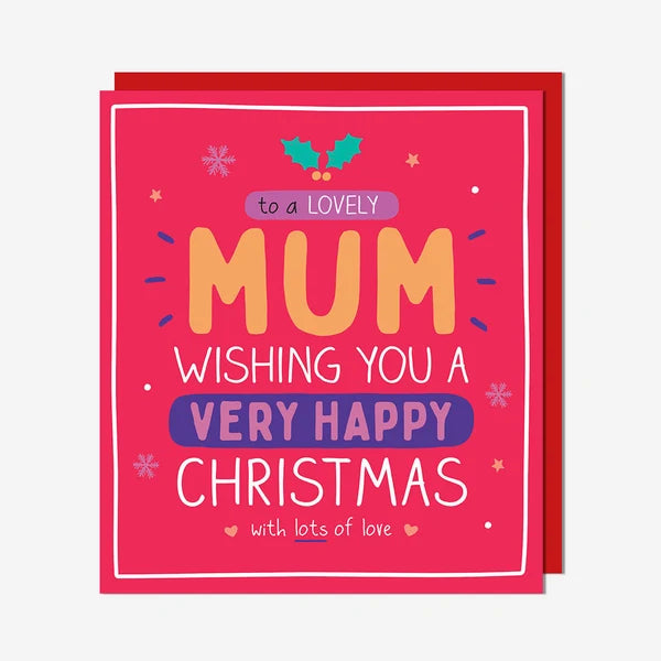 Mum Very Happy Christmas Card
