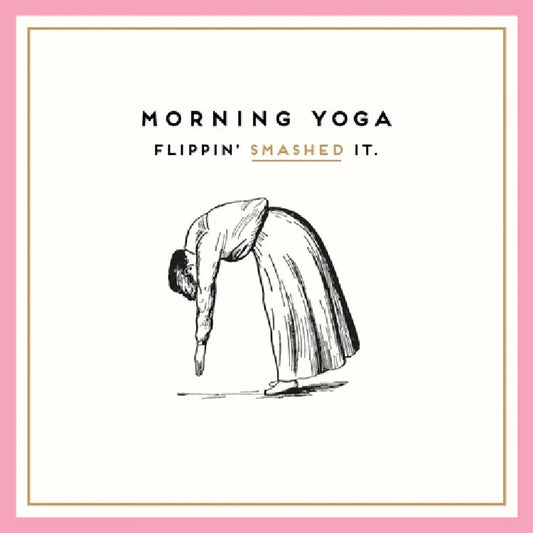 Morning Yoga Birthday Card image 0