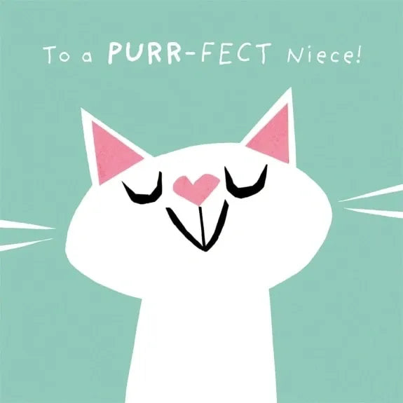 To a PURR-FECT Niece Birthday Card image 0