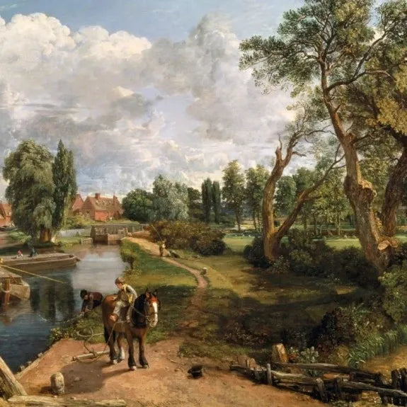 Flatford Mill by John Constable Greeting Card image 0