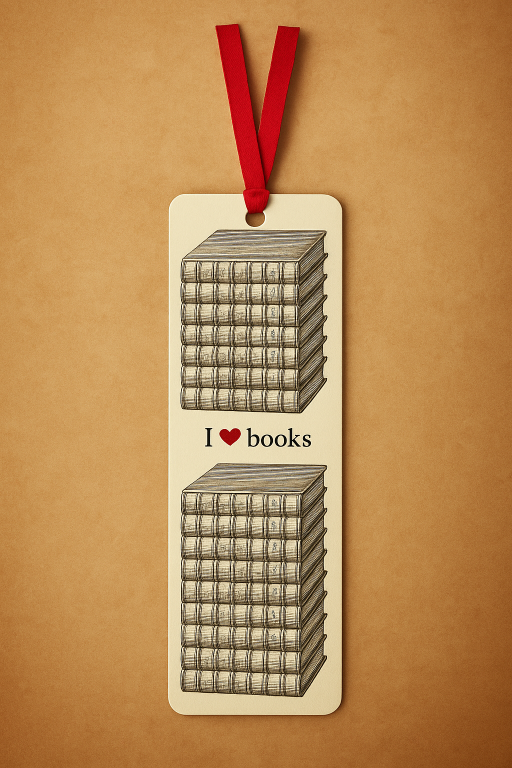Vintage "I ♥ Books" Bookmark