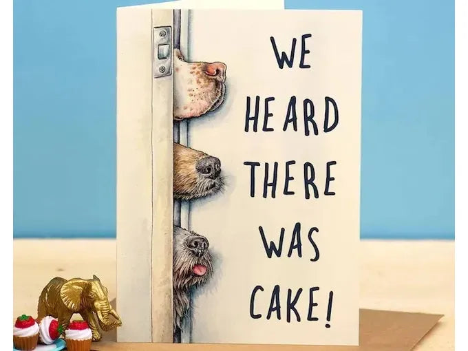 Dog Birthday Card We Heard There Was Cake image 0