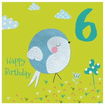 6th Birthday Birdie Card image 0