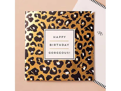 Happy Birthday Gorgeous Leopard Print Card image 0