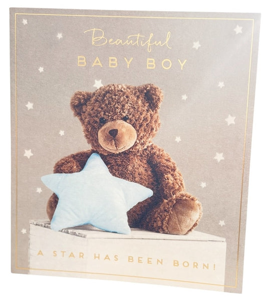 Beautiful Baby Boy A Star Has Been Born Card