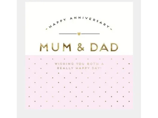 Happy Anniversary Mum & Dad Greeting Card image 0