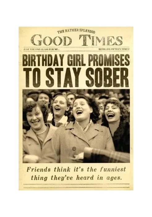 Birthday girl Promises To Stay Sober image 0