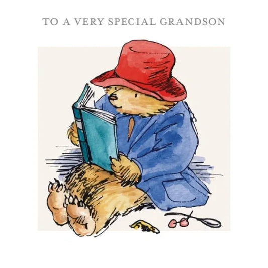 Paddington Reading 'To a very Special Grandson' Birthday Card image 0