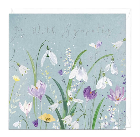 White Bells Sympathy Card image 0