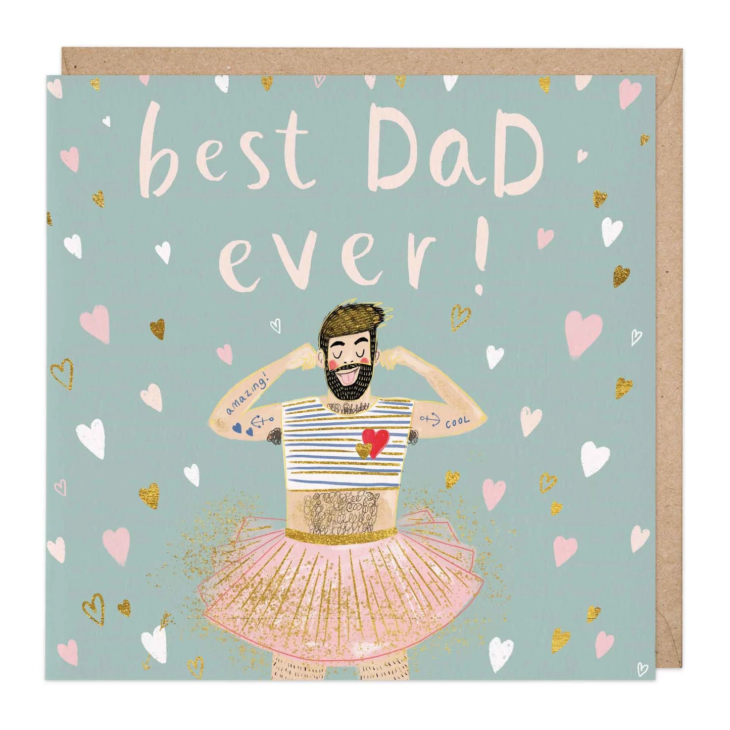 Best Dad Tutu Card image 0