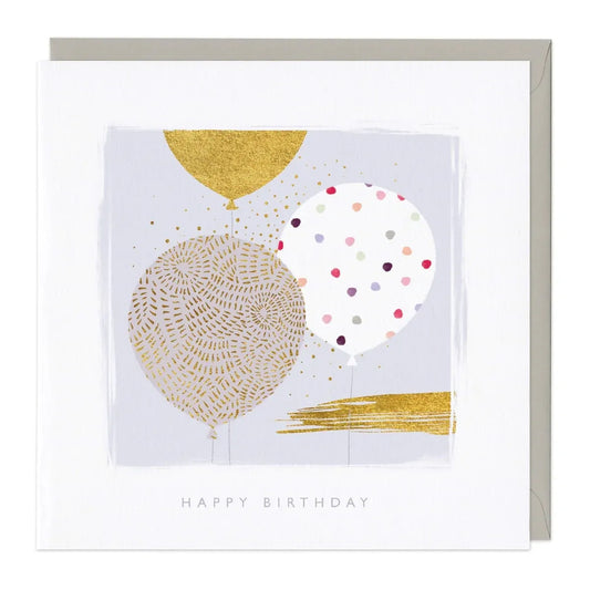 Spotty and Patterned Balloons Birthday Card image 0