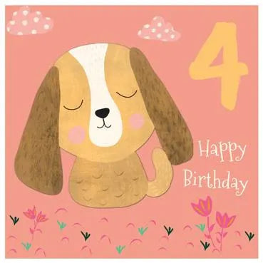 4th Birthday Dog Card image 0