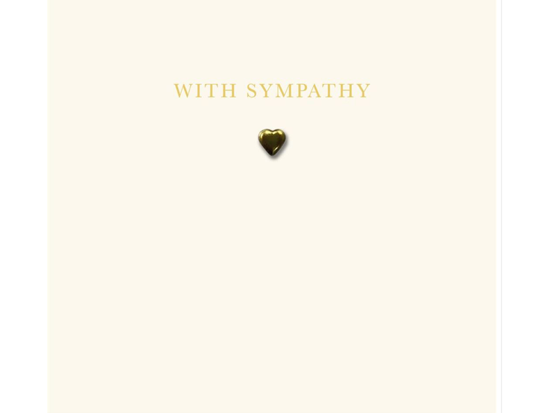 With Sympathy with Gold Heart image 0