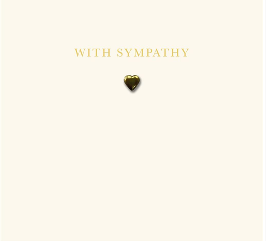 With Sympathy with Gold Heart image 0