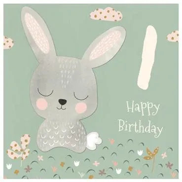 1st Birthday Bunny Card image 0