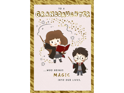 Hallmark Harry Potter Granddaughter Birthday Card image 0