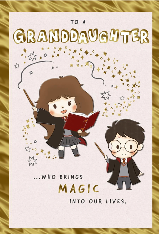 Hallmark Harry Potter Granddaughter Birthday Card image 0