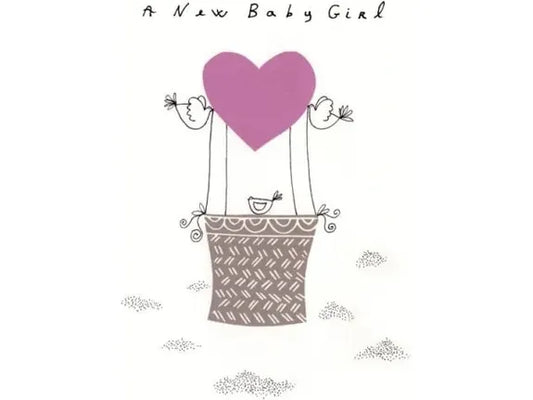 A New Baby Girl Greeting Card image 0