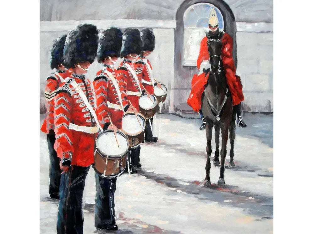 "Royal Guards' Patriotic Art greeting card image 0