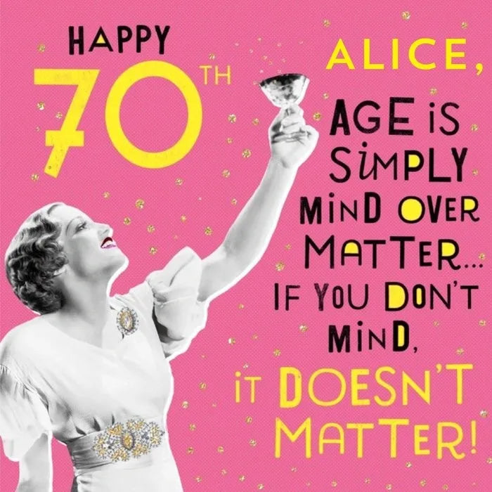 70th Birthday Age Mind Over Matter image 0