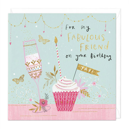 Fabulous Friend Cupcake Birthday Card image 0