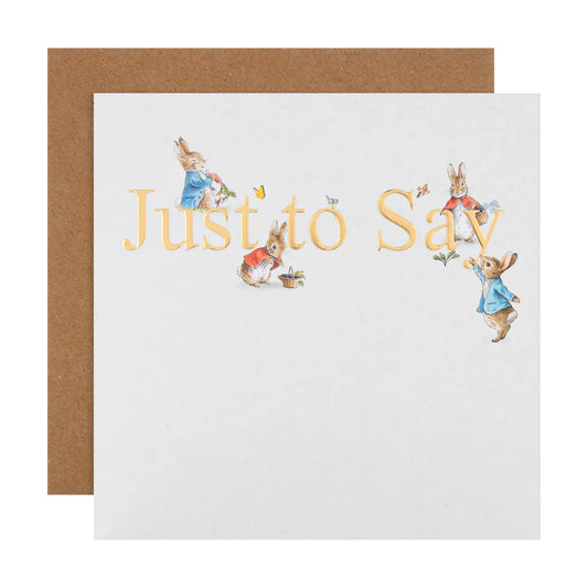 Just To Say Beatrix Potter Card image 0