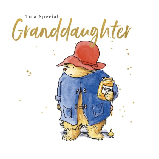 Paddington Bear Granddaughter Birthday Card